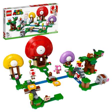 Конструктор LEGO Super Mario Погоня за сокровищами Тоада блочный