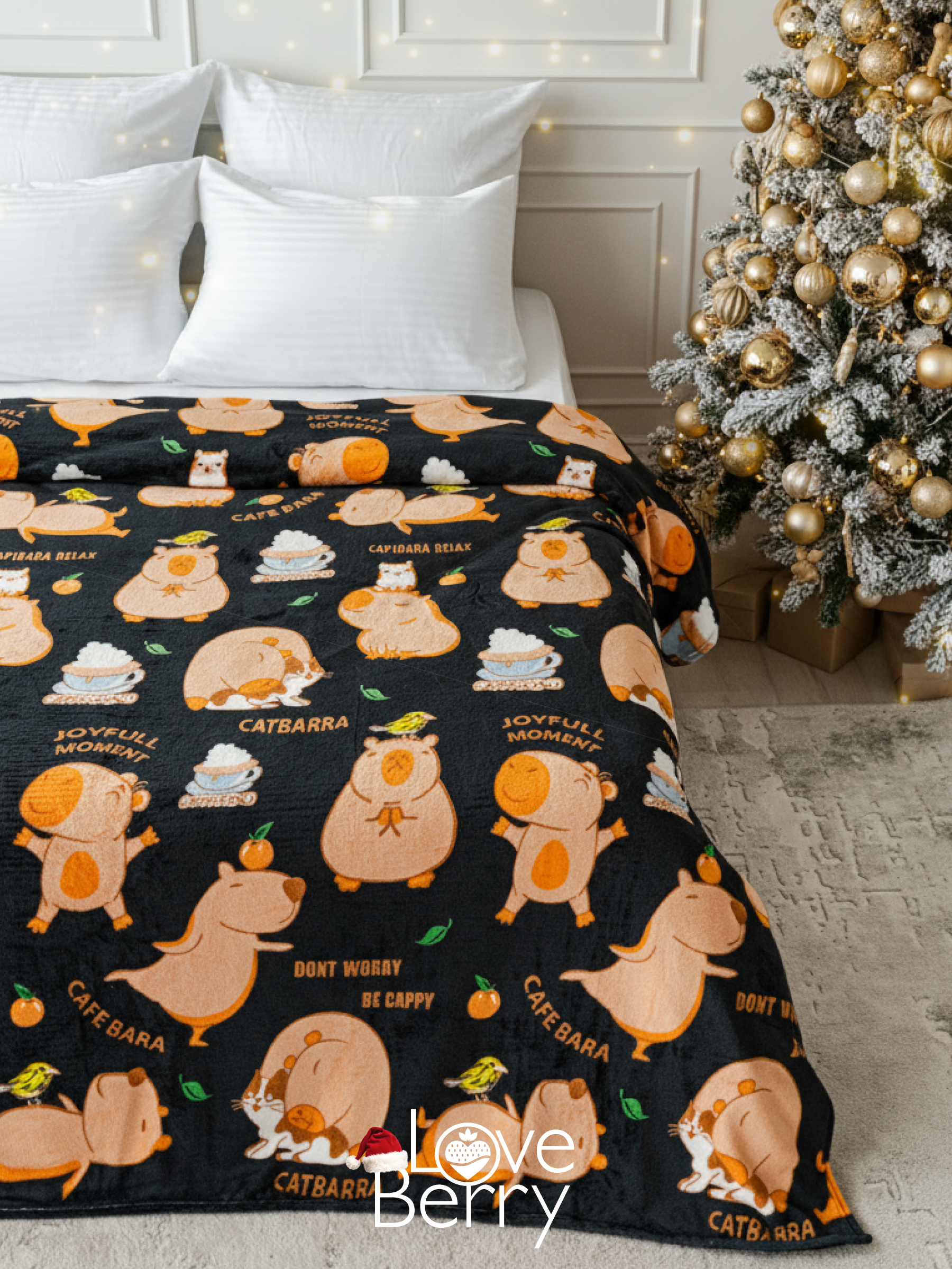 Плед LOVEBERRY Капибара 200 x 220 см велсофт - фото 2