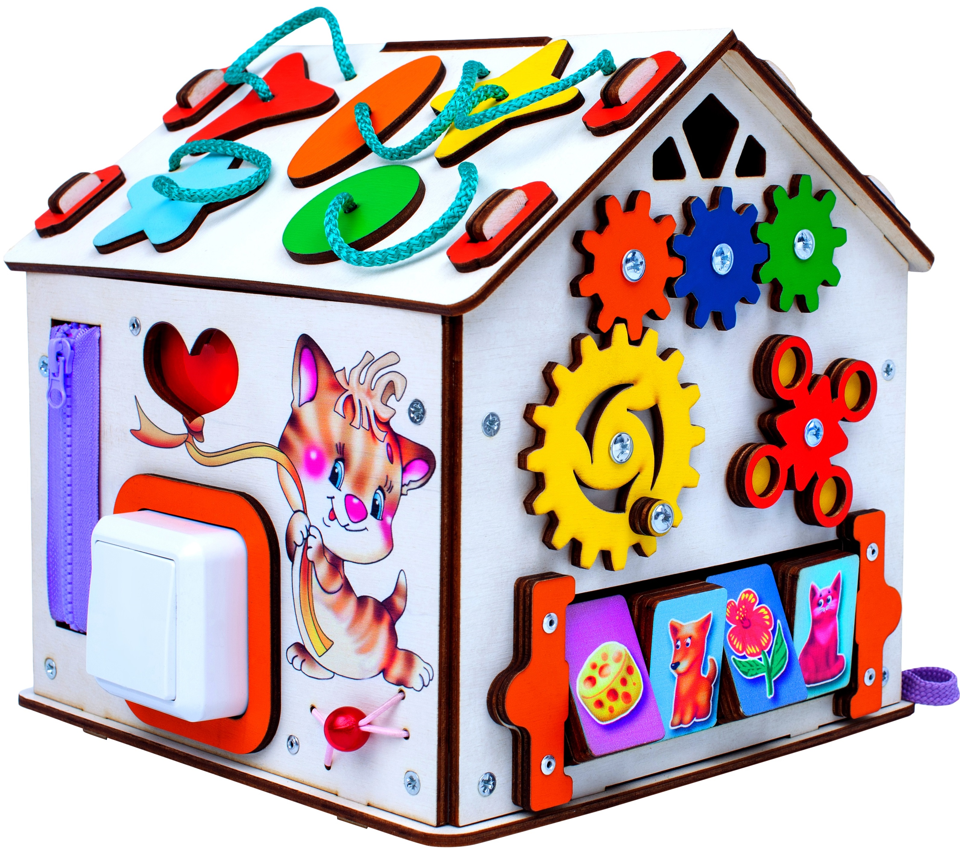 Игрушка Jolly Kids бизиборд Котик - фото 1