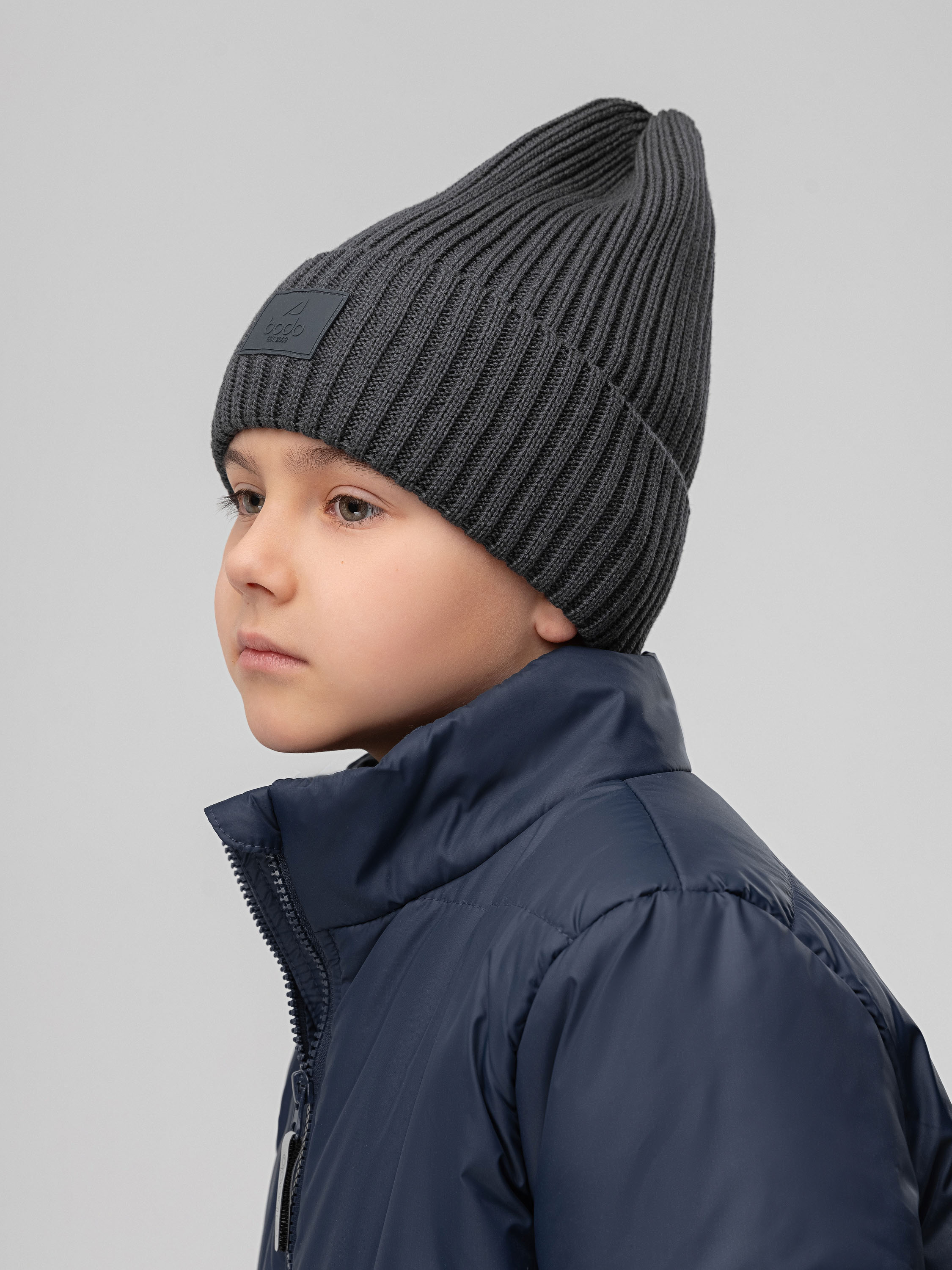 Шапка Bodo 10-363MU_темно-серый - фото 2