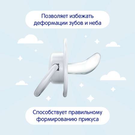 Пустышка Mepsi латекс ортодонтическая от 6 мес.