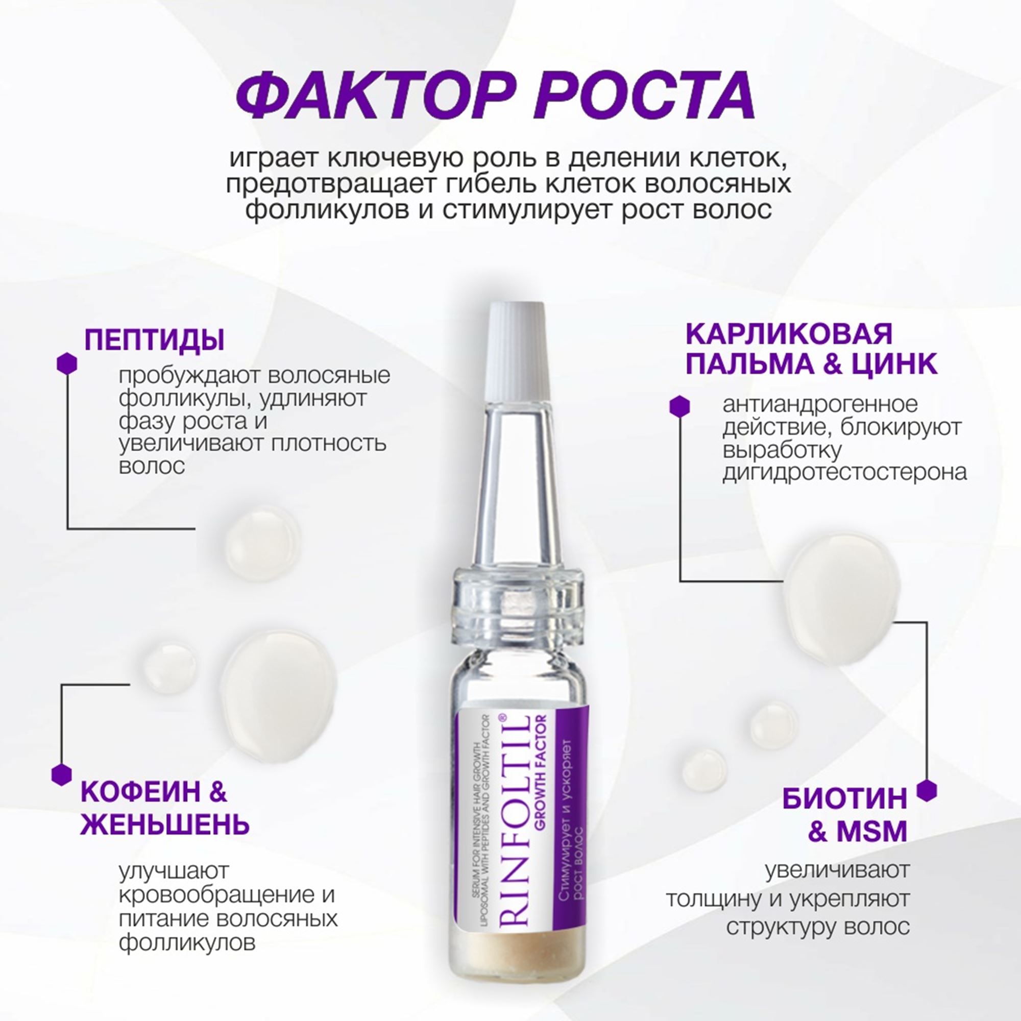Сыворотка Ринфолтил С пептидами и фактором роста - фото 4