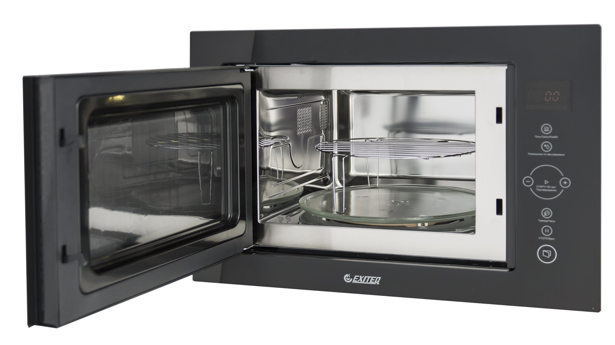 Микроволновая печь встраиваемая EXITEQ EXM-106 black - фото 2