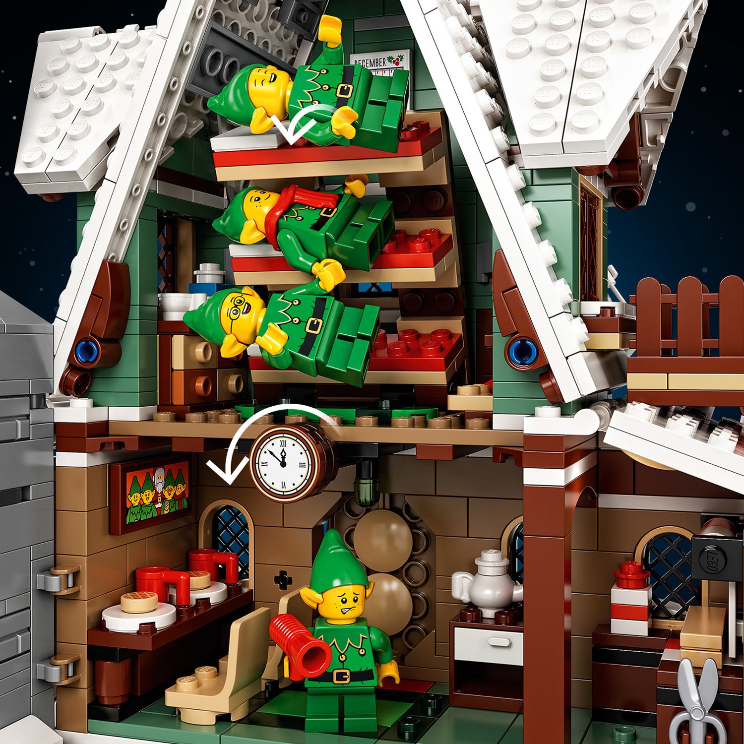 Конструктор LEGO Icons Домик эльфов блочный - фото 4