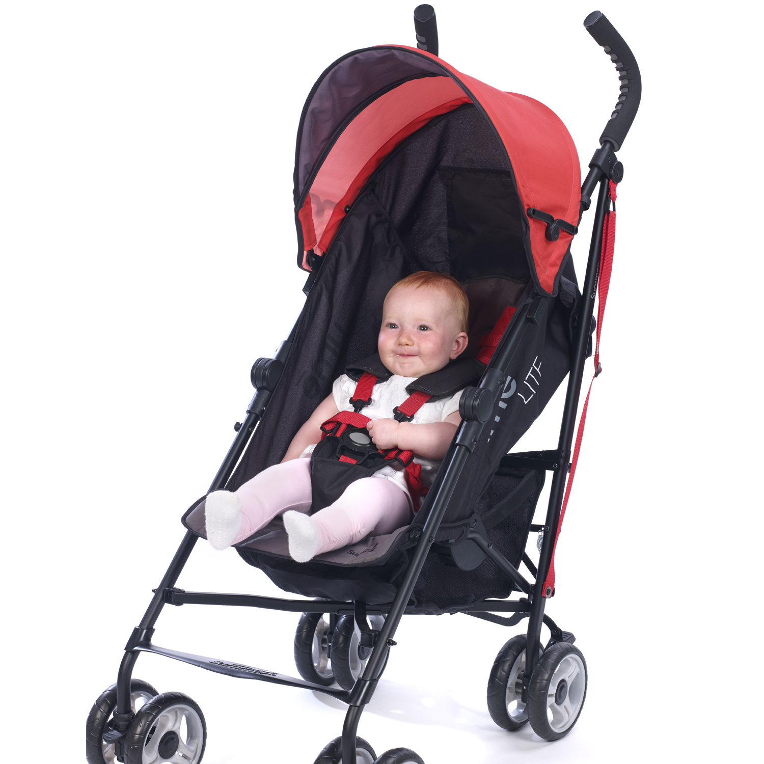 Коляска-трость Summer Infant Ume Lite Чёрно-красная - фото 13