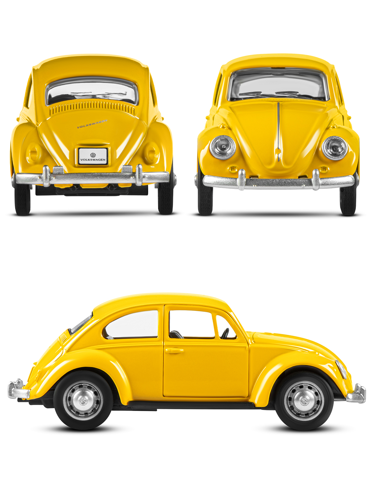 Автомобиль АВТОпанорама Volkswagen Classical Beetle 1967 1:36 JB1251636 - фото 7