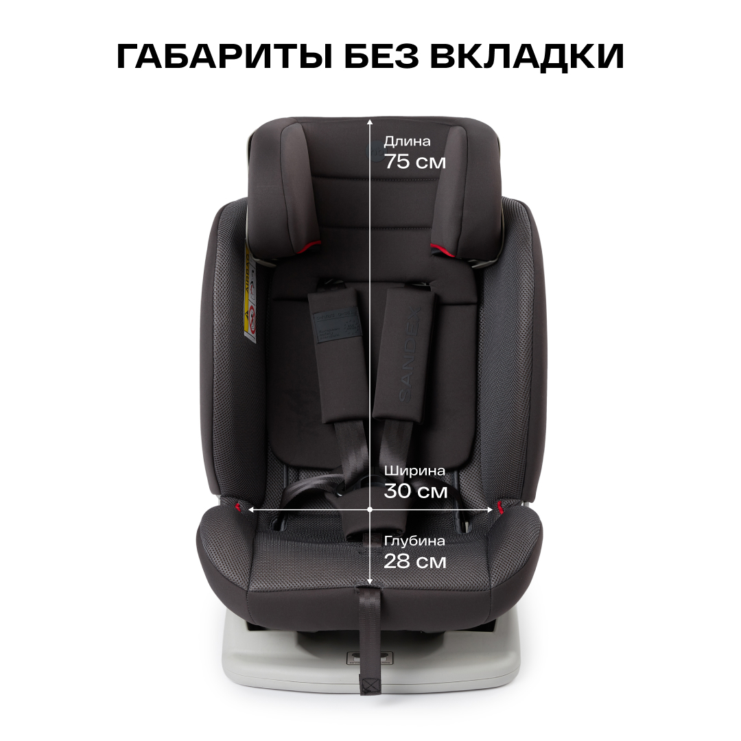 Автокресло Happy Baby Sandex 0+/1/2/3 (0-36 кг) серый - фото 10