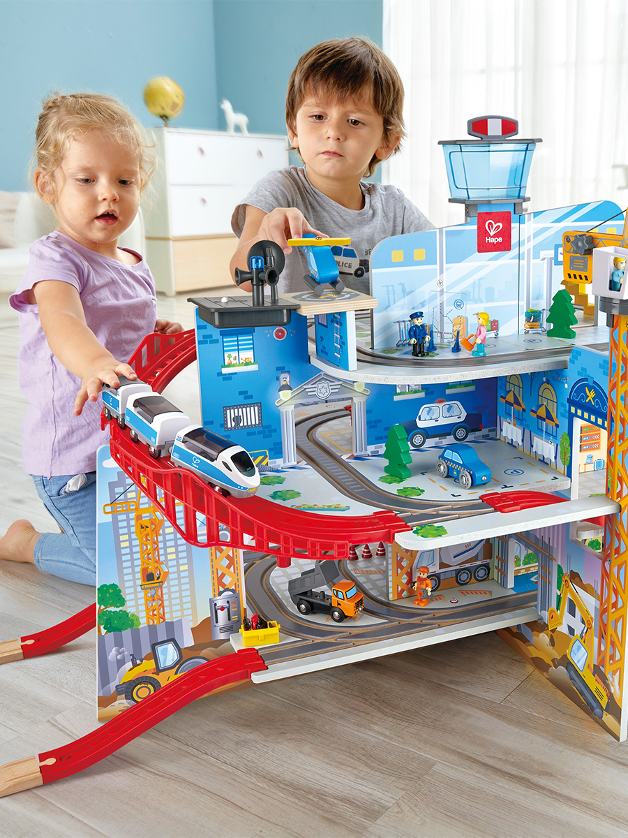 Набор железнодорожный Hape E3768_HP - фото 1