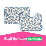 Набор ковриков ё для ванной и туалета 2шт С0221038