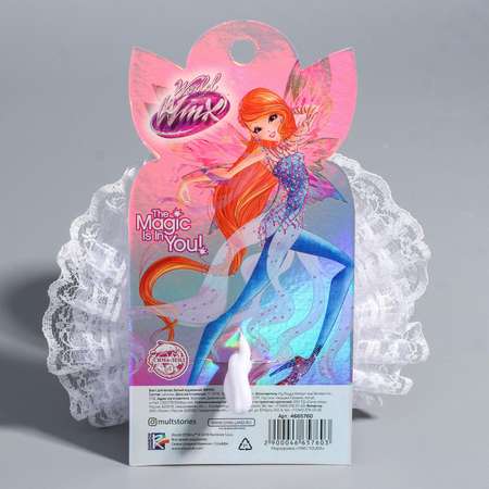 Бант для волос WINX белый кружевной 14 сантиметров Winx