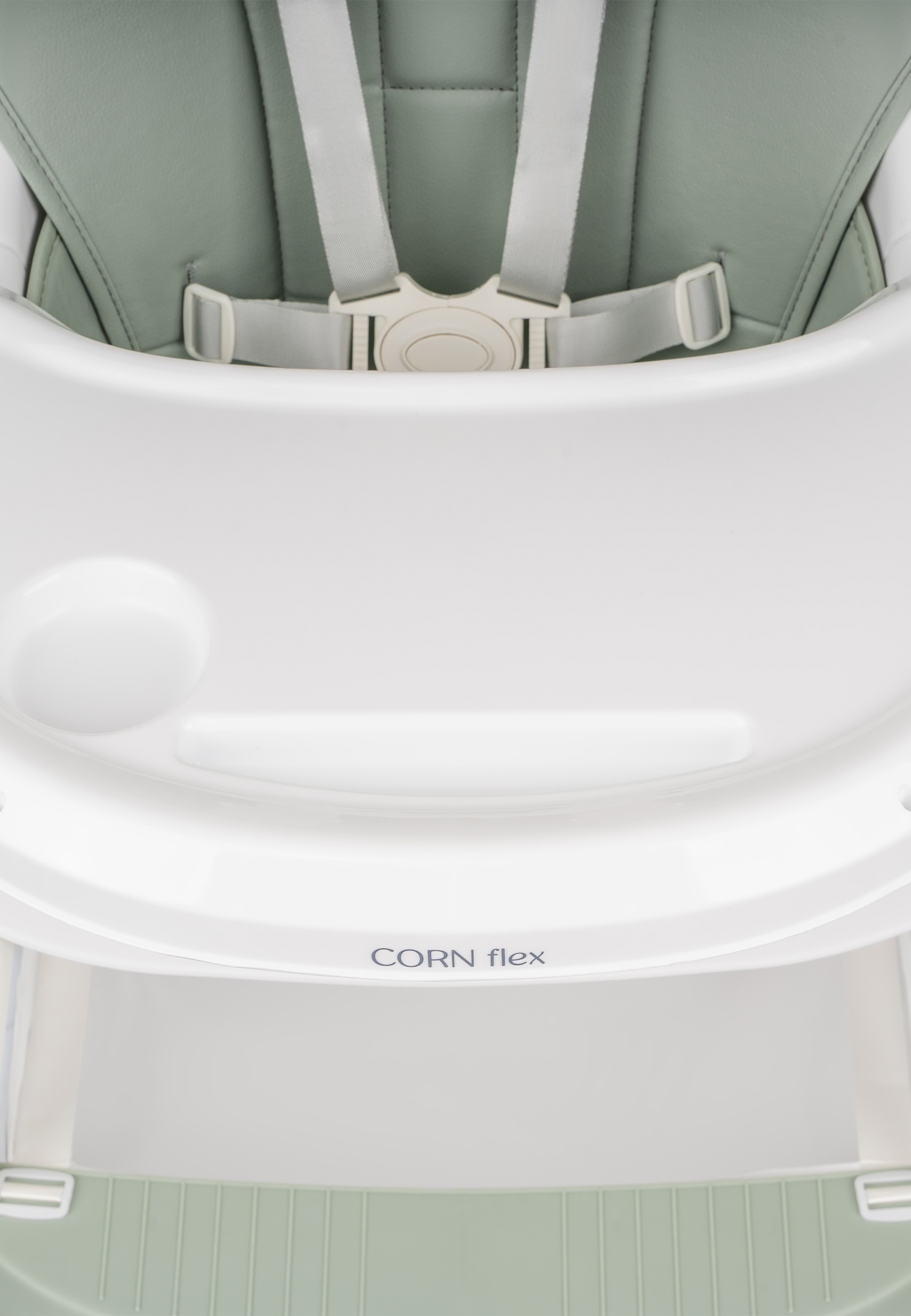 Стульчик для кормления Indigo Corn Flex зеленый-серый - фото 10