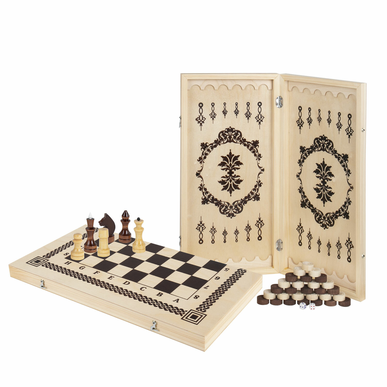 Настольная игра Золотая сказка Шашки Шахматы - фото 26