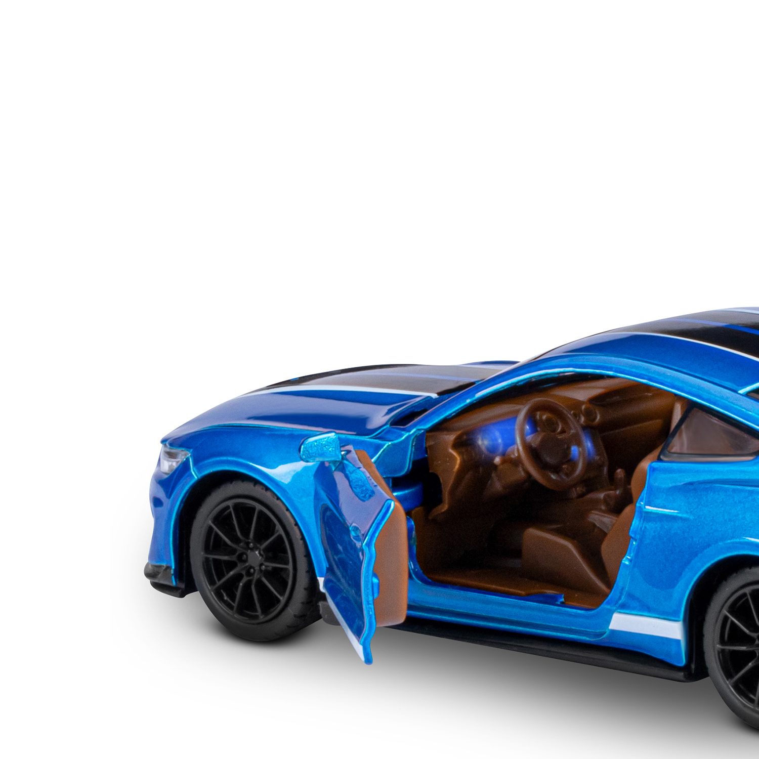 Автомобиль АВТОпанорама Ford Shelby GT350 1:32 JB1251320 - фото 17