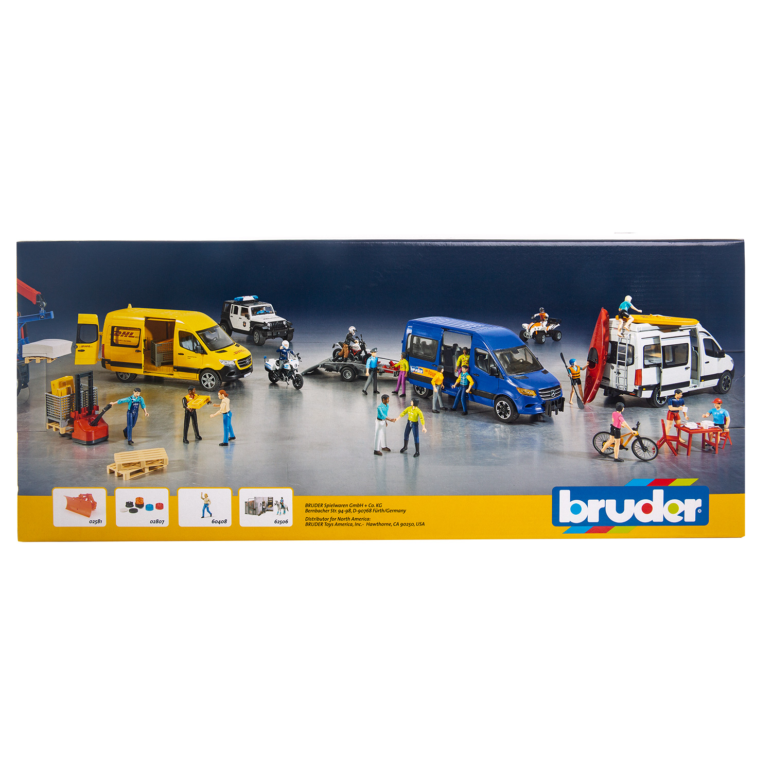 Автомобиль Bruder Mercedes Sprinter туристический 02-672 - фото 3