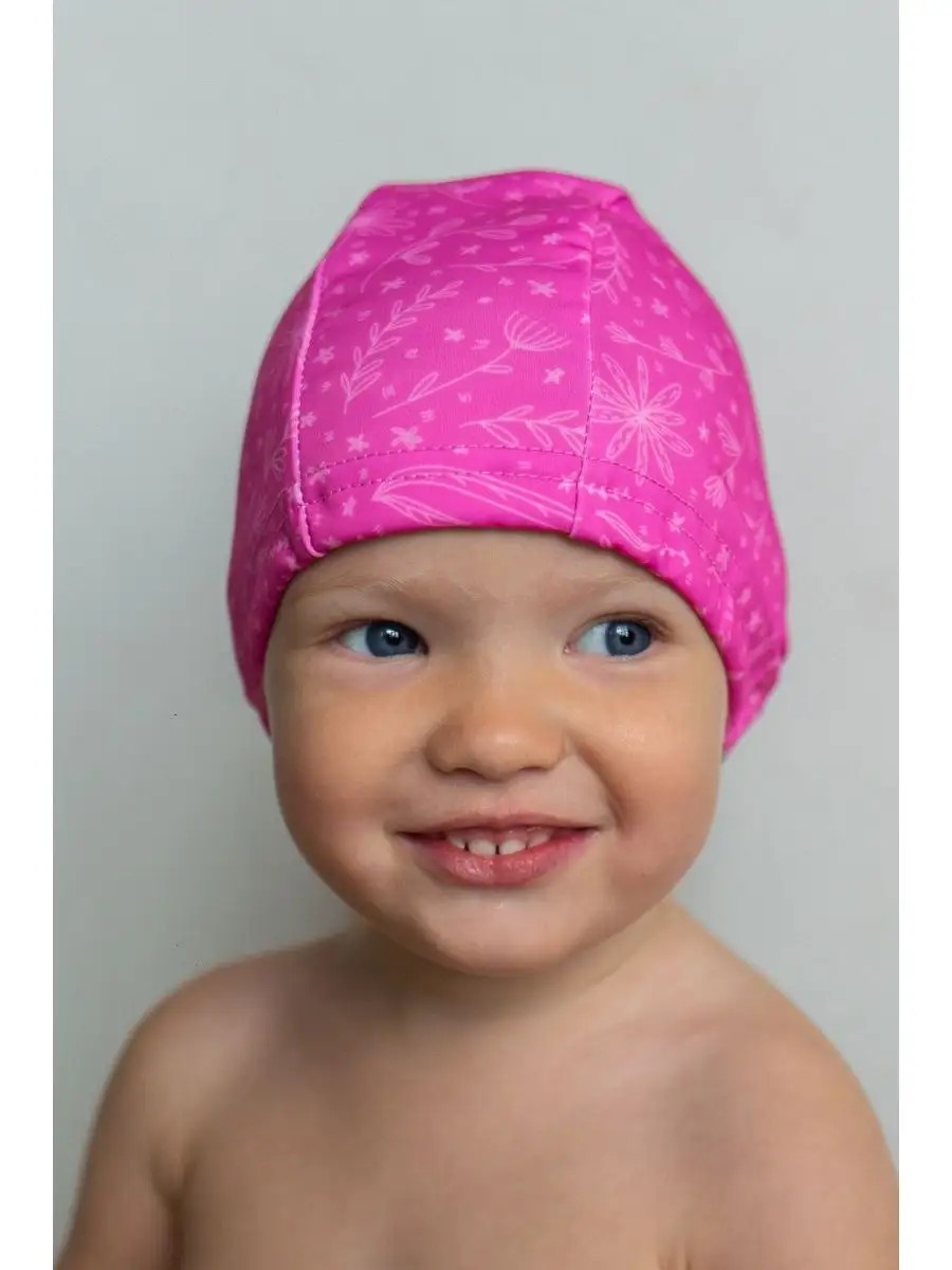 Шапочка для плавания Мамин Я Алые лепестки размер 3-6 лет - фото 5