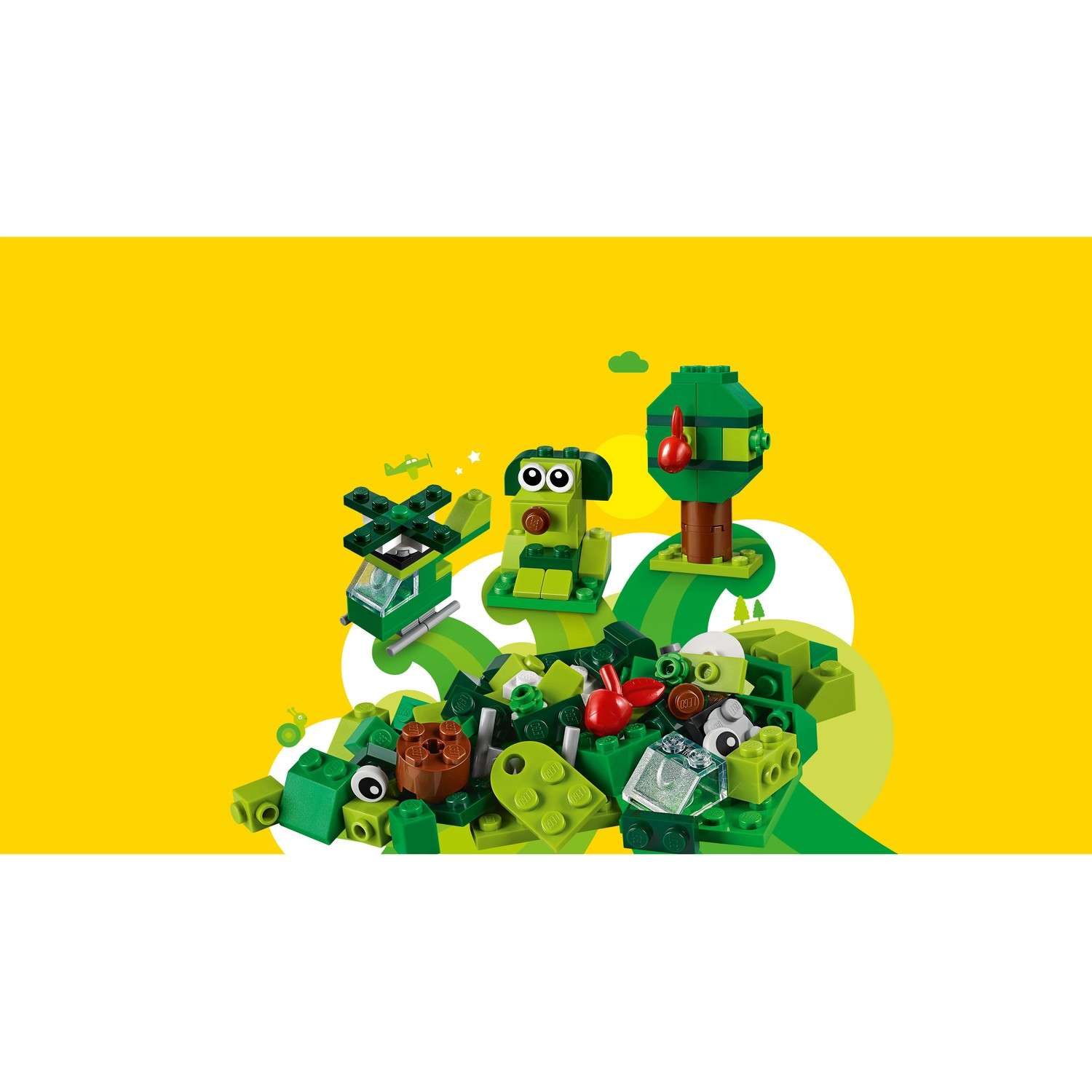 Конструктор LEGO Classic Creative Green Bricks блочный - фото 7