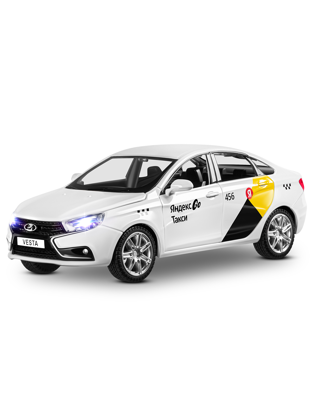 Автомобиль Яндекс GO LADA Vesta Такси озвучено Алисой 1:24 JB1251344/Яндекс GO - фото 14