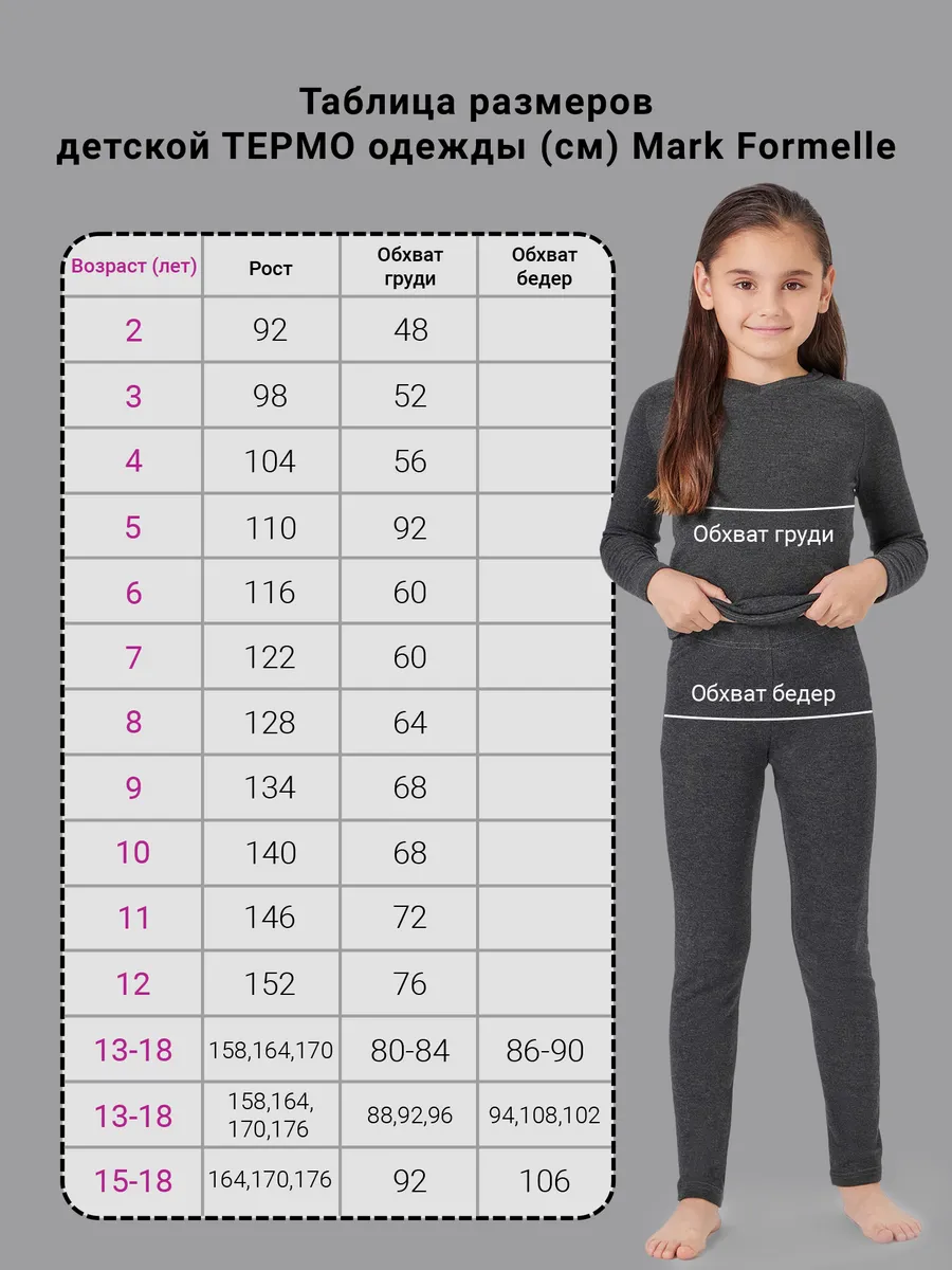 Леггинсы Mark Formelle (Марк Формэль) 800T-862/т.серый - фото 6