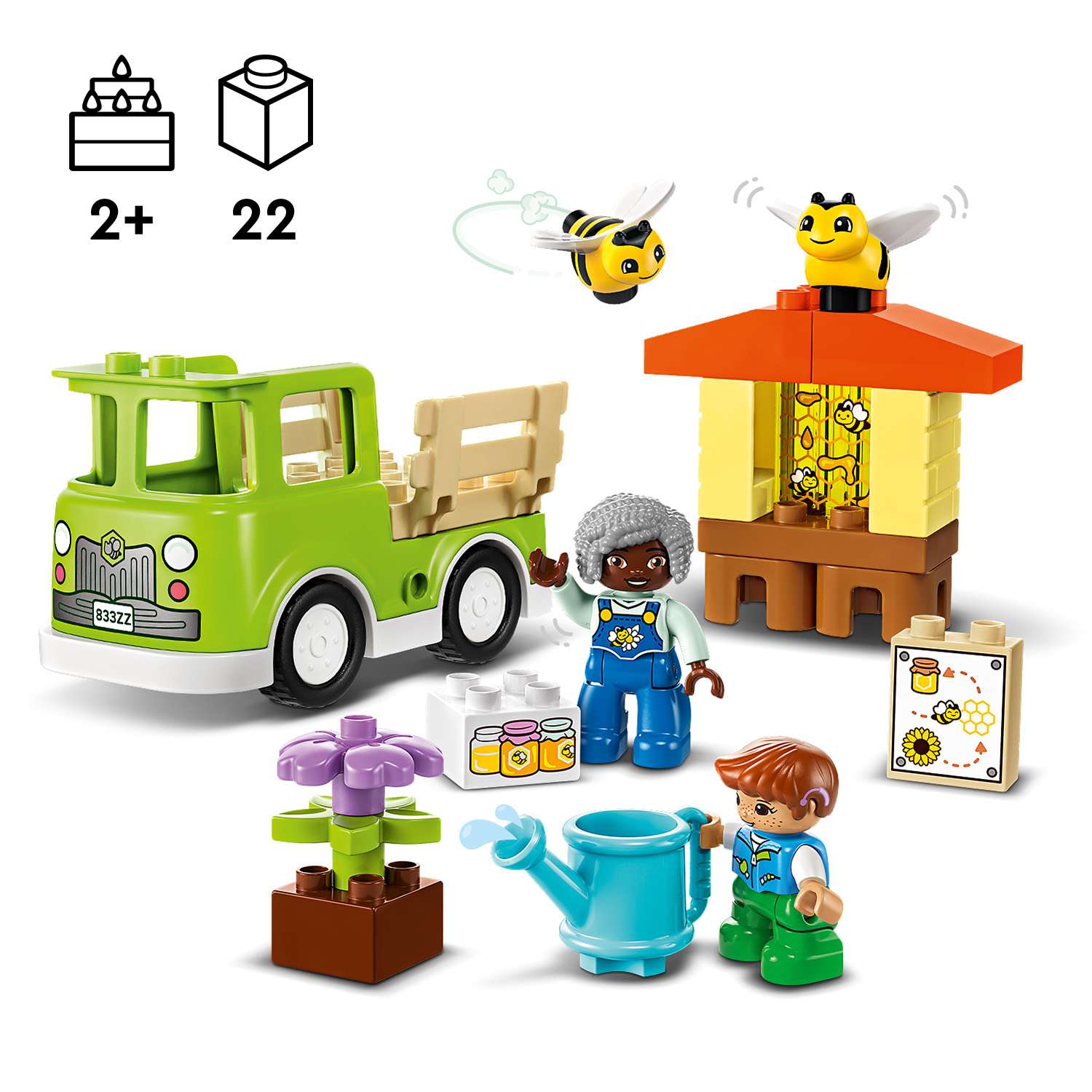 Конструктор LEGO DUPLO Уход за пчелами и ульями 22 дет. - фото 2