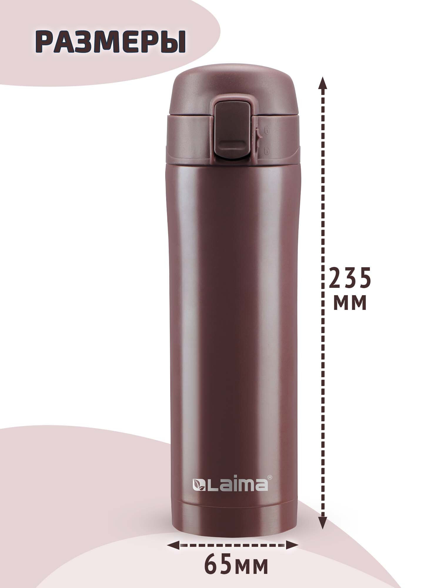 Термокружка Лайма с двойной стенкой из нержавеющей стали - фото 5