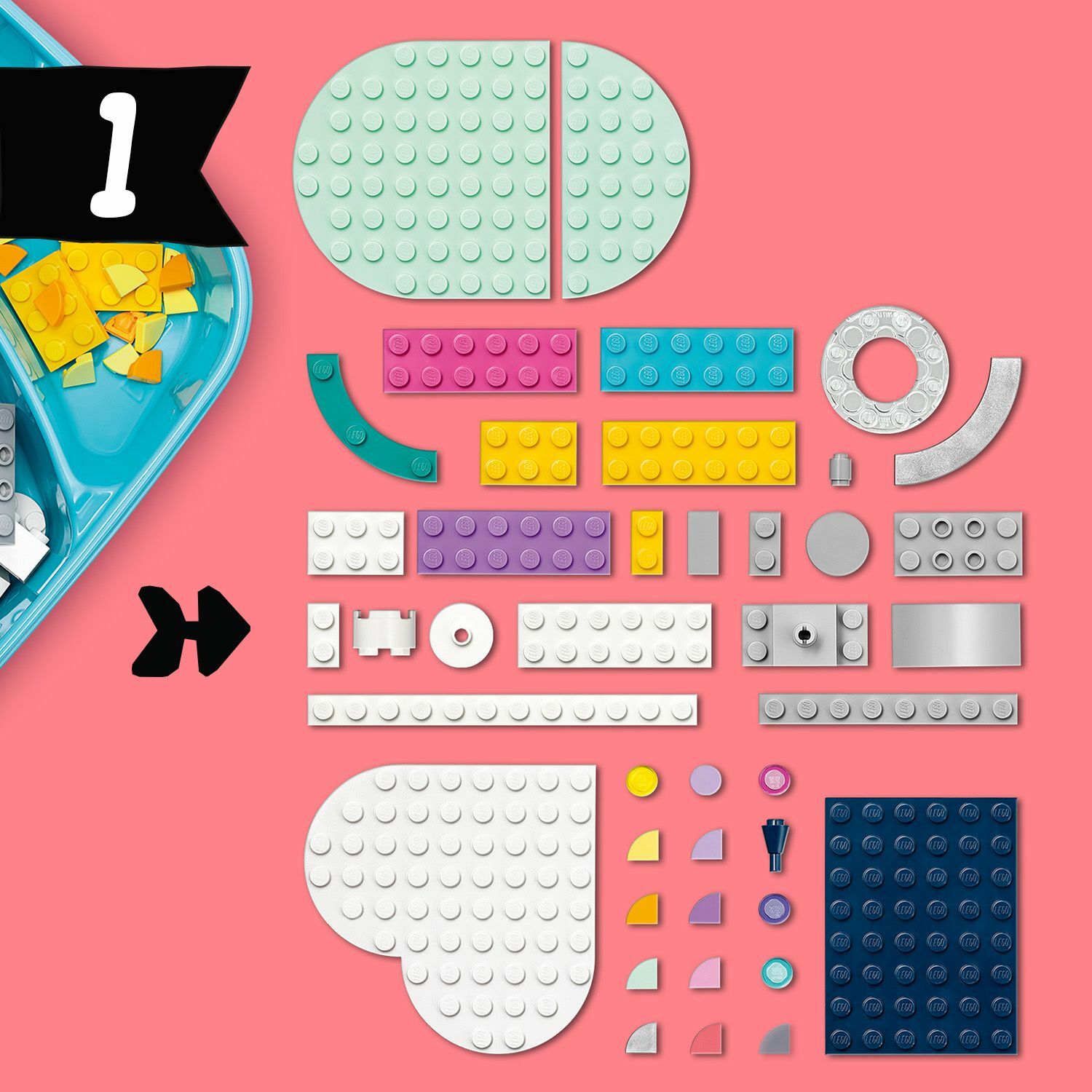 Конструктор LEGO DOTS Подставка для украшений Радуга - фото 15