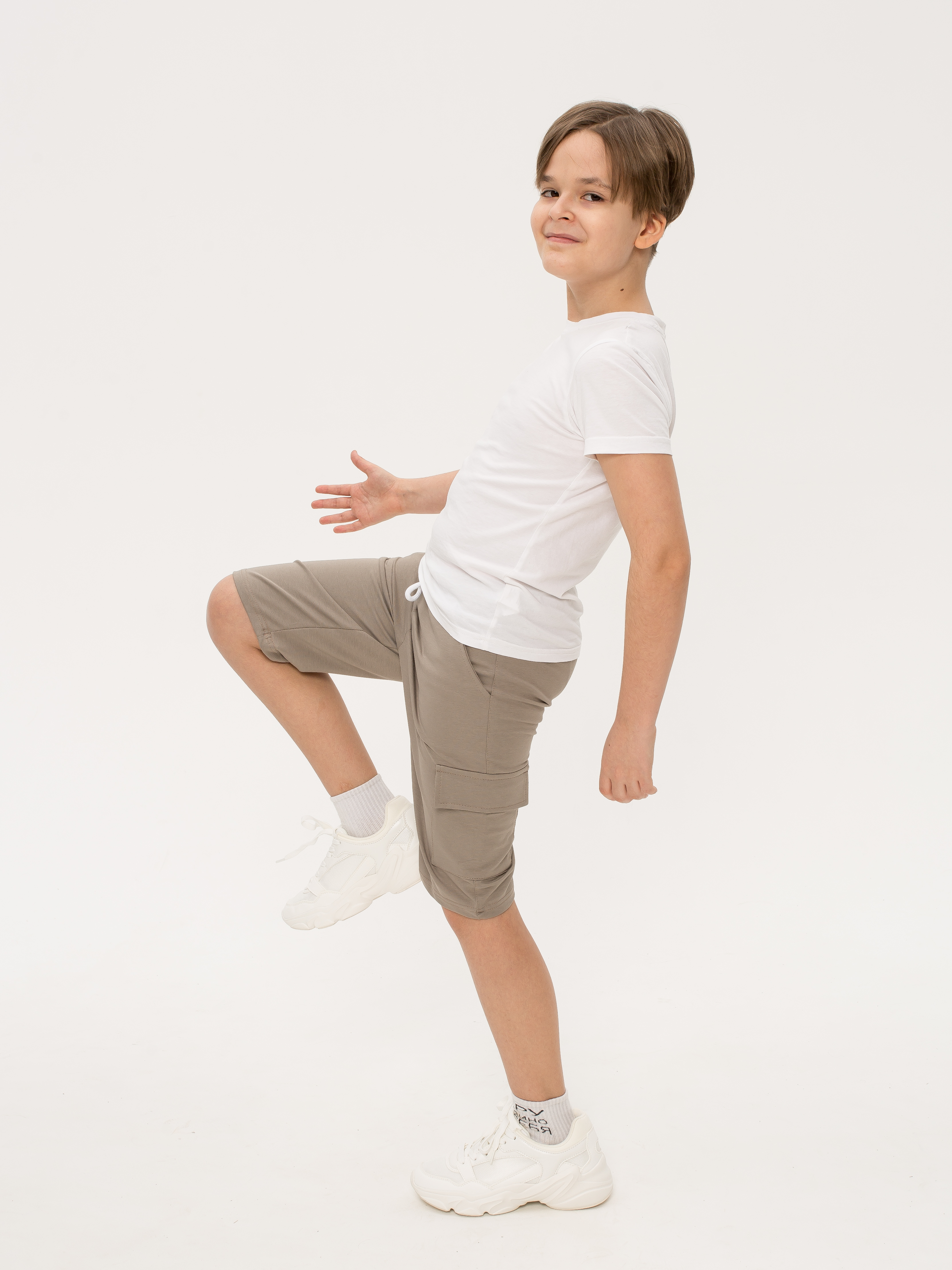 Бриджи Marishachildrenstyle БМ-137-бежевый - фото 5