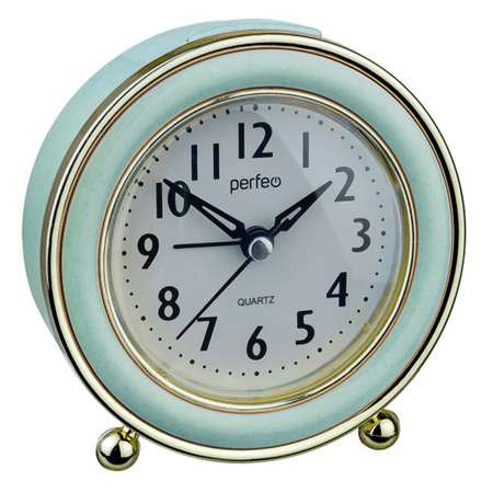 Часы-будильник Perfeo Quartz PF-TC-016 зелёные