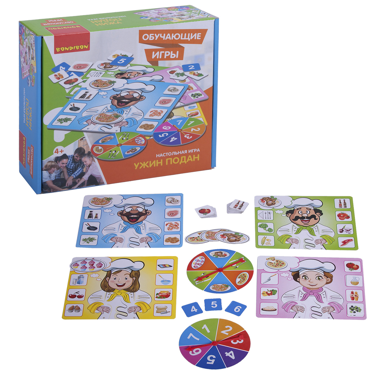 Настольная игра Bondibon лото для компании Ужин подан - фото 1