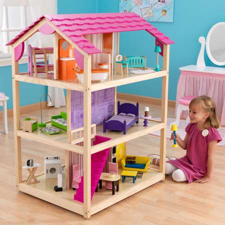 Домик для кукол KidKraft с мебелью