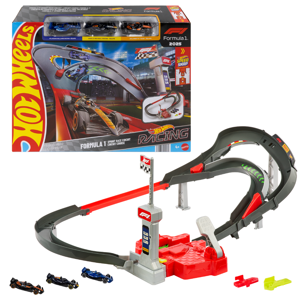 Трек Hot Wheels Гоночная трасса Формула 1 JNN32 - фото 1