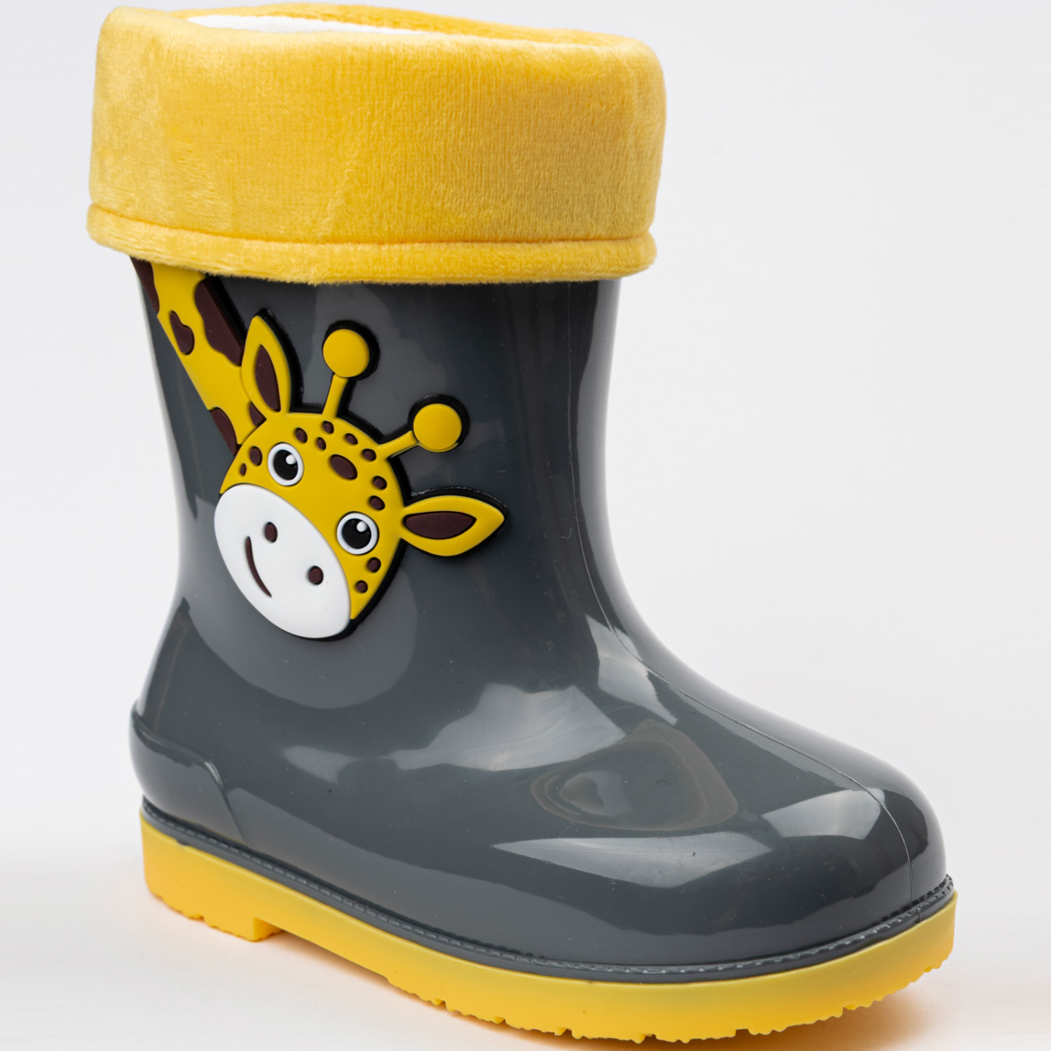 Резиновые сапоги TikkaGo 7B04_2025-04_grey-yellow - фото 5