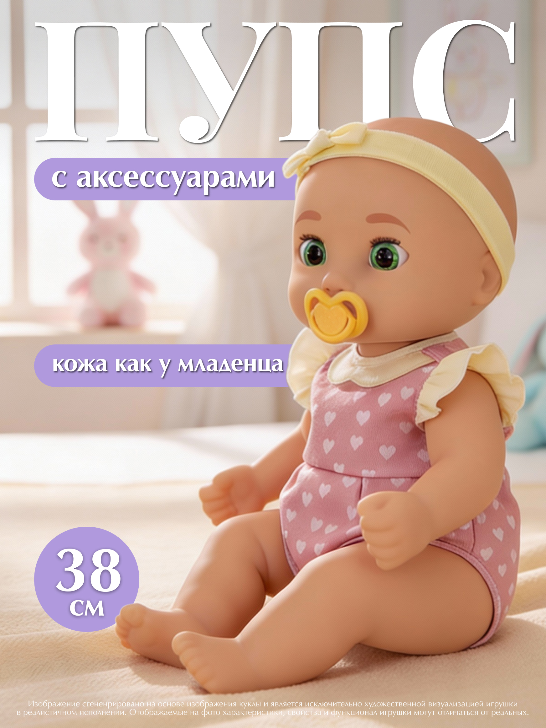 Кукла пупс BE LOVED babies Габи 38 см с аксессуарами высота 38 см 926905IM - фото 1