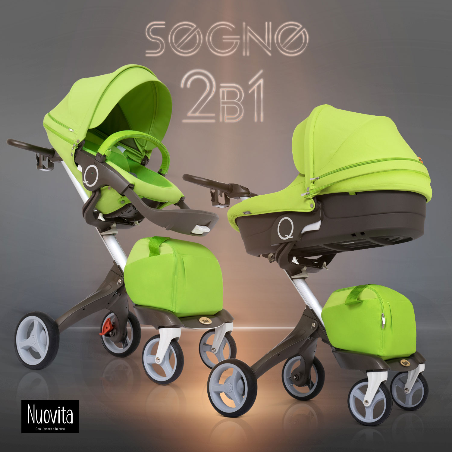 Коляска 2в1 Nuovita Sogno - фото 3