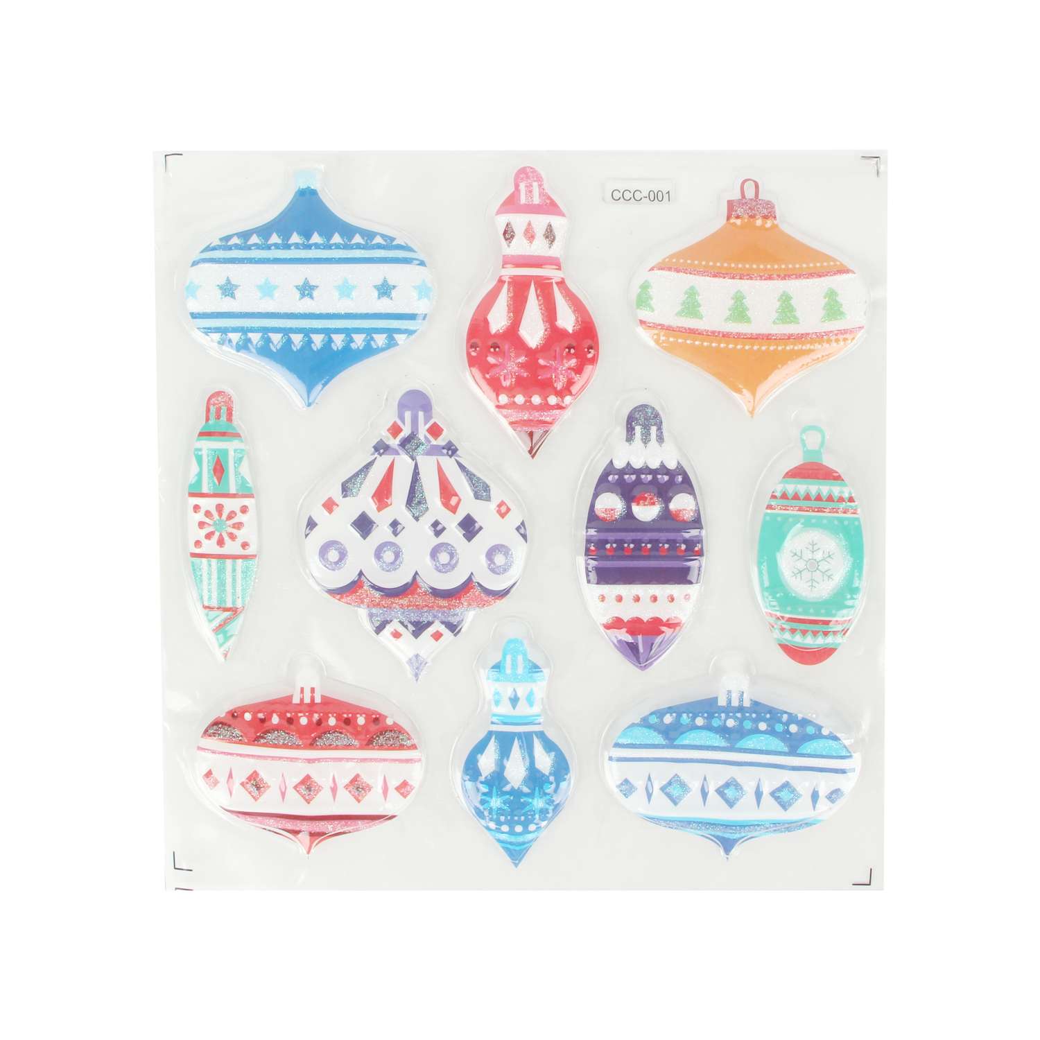 Наклейки декоративные ё Новогодние сюжеты в ассортименте - фото 2