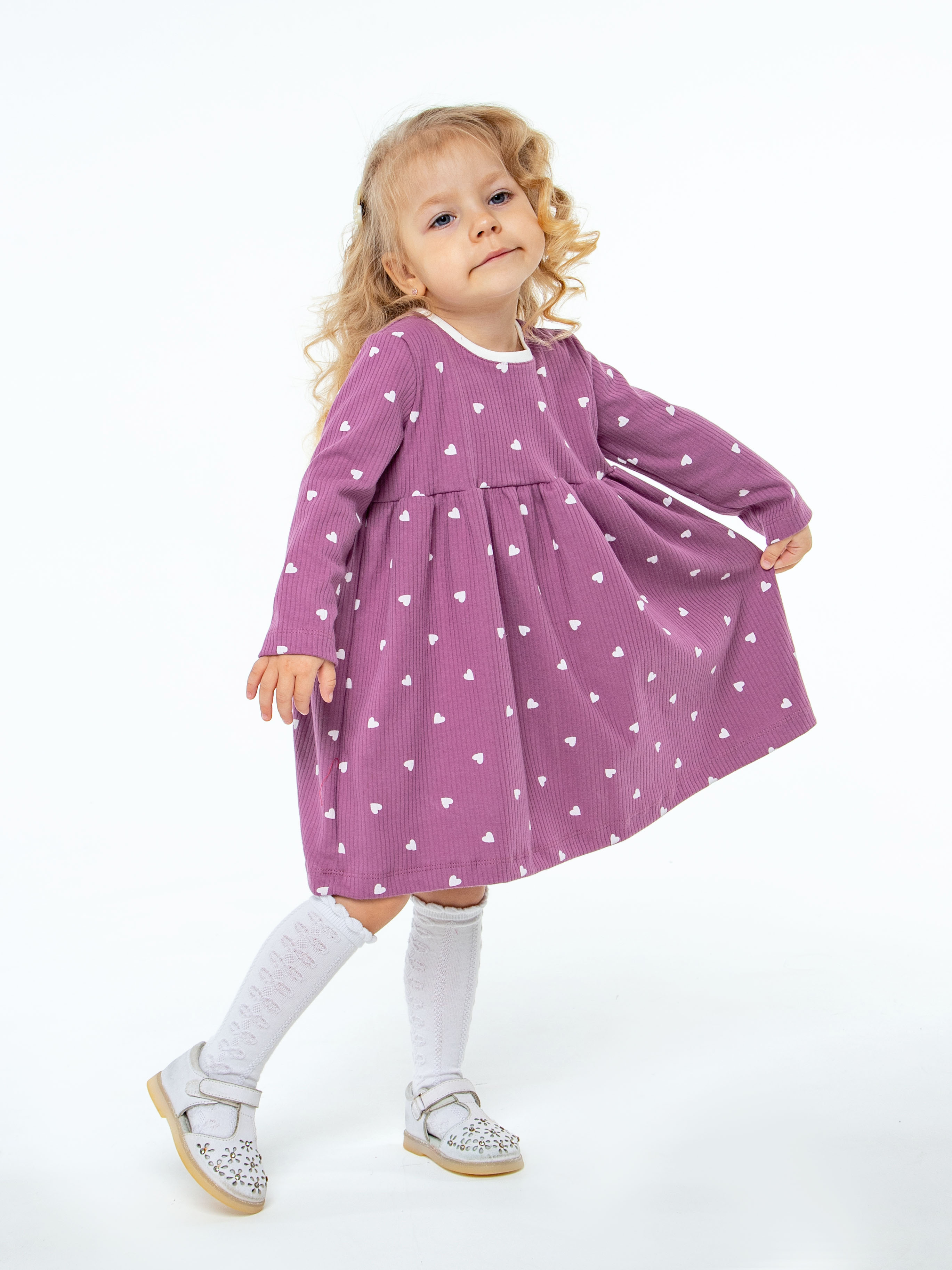 Платье LEVA платье для девочки_мелодия сердец - фото 9