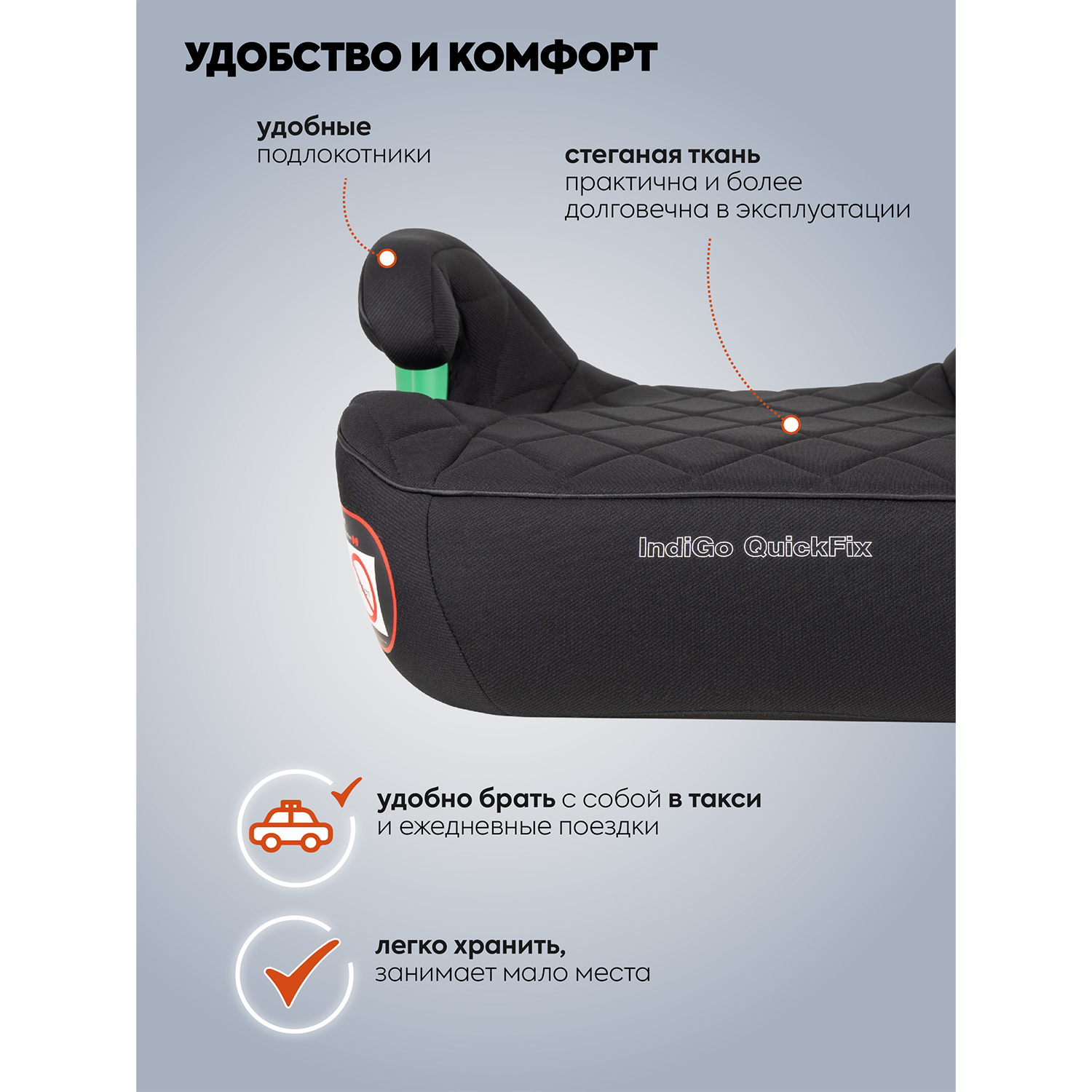 Автокресло Indigo QuickFix Isofix 3 (22-36 кг) - фото 3