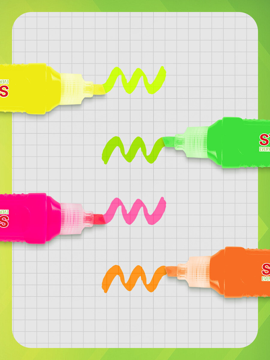 Текстовыделители Staff 4 шт. - фото 4