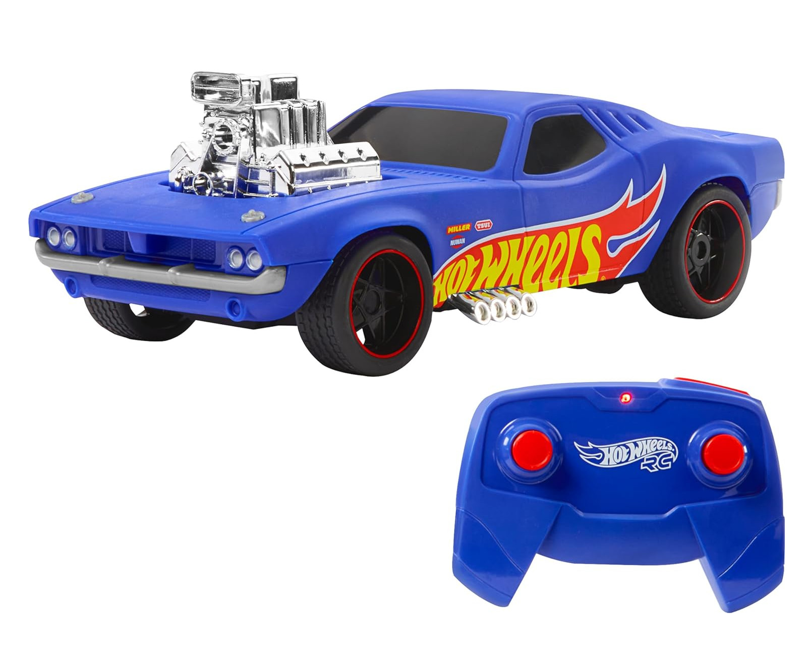 Автомобиль РУ Hot Wheels Dodge Роджер Доджер 1:16 - фото 1