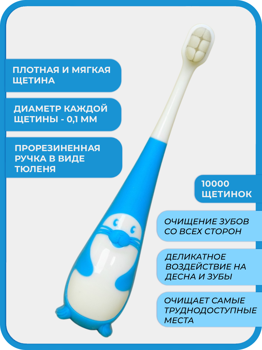 Зубная щетка классическая Чистый Зуб от 2 лет 1 шт. - фото 4