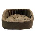 Лежанка для животных Homepet Krona Жаккард диванчик 64*50*18см Espresso