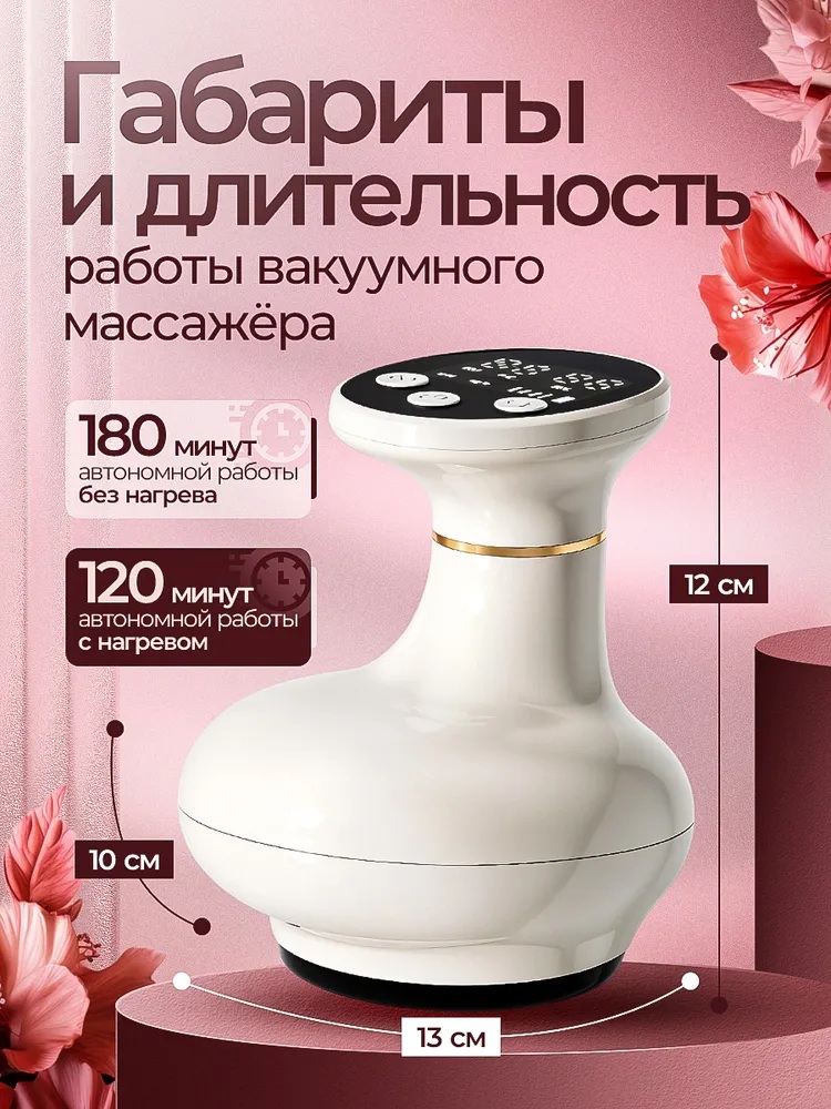 Вакуумный массажер антицеллюлитный CASTLELADY с lpg эффектом, лимфодренажный аппарат для похудения - фото 2