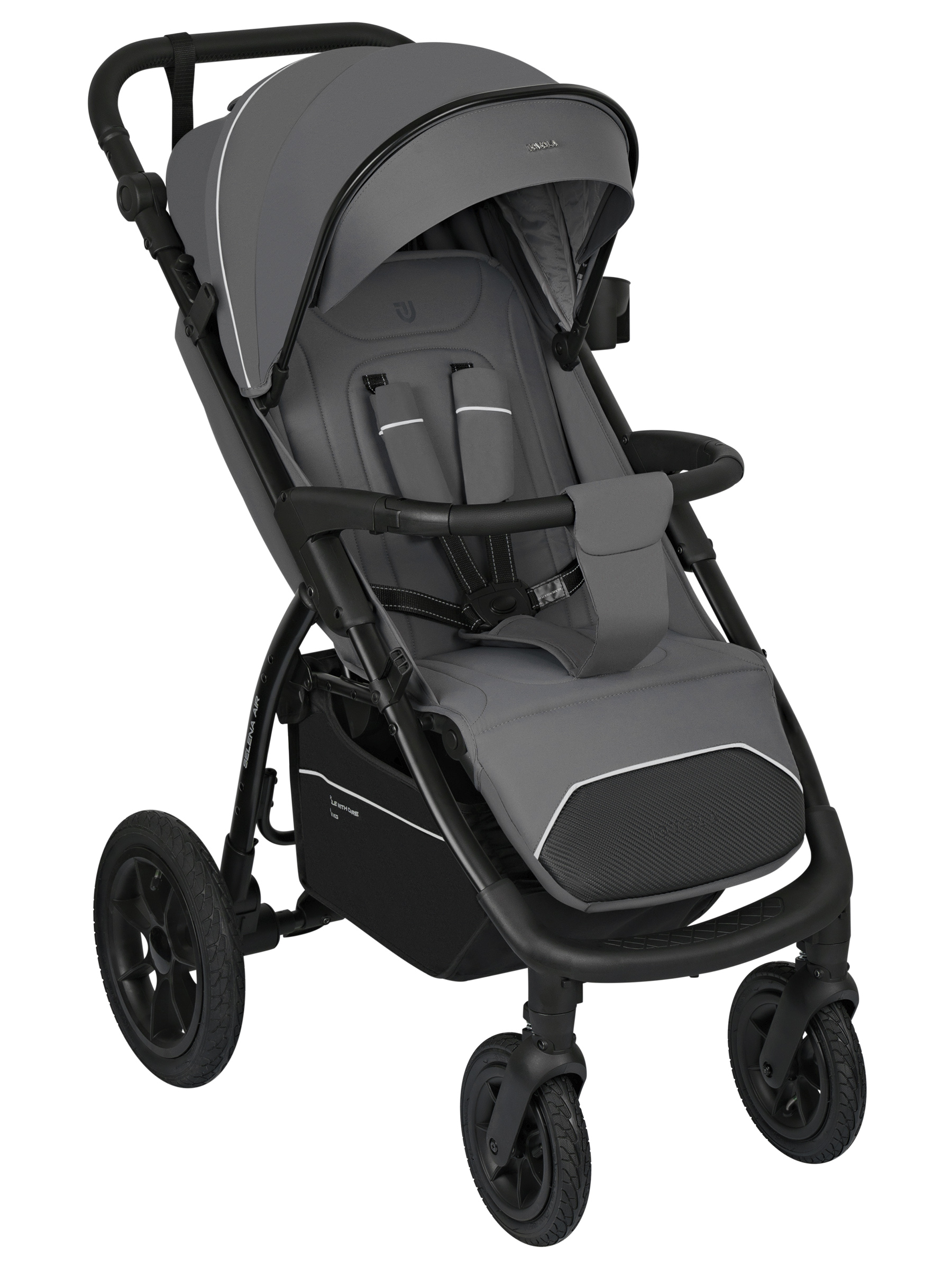Коляска прогулочная JOVOLA Selena Air new темно-серый - фото 4