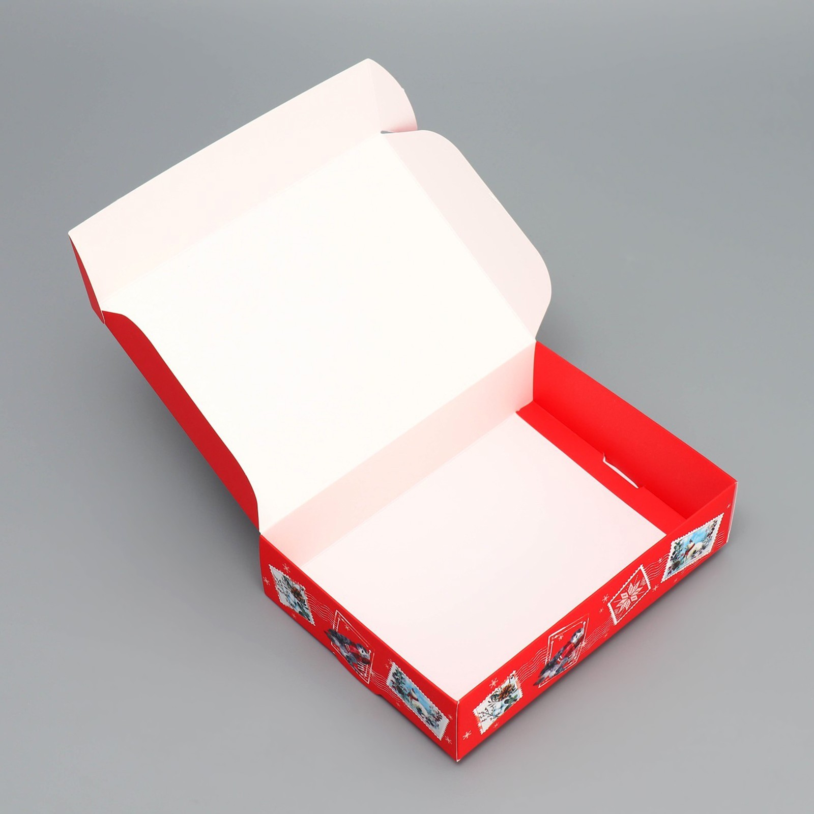 Коробка складная Дарите Счастье "Новогодняя акварель", 21 х 15 х 5 см - фото 3