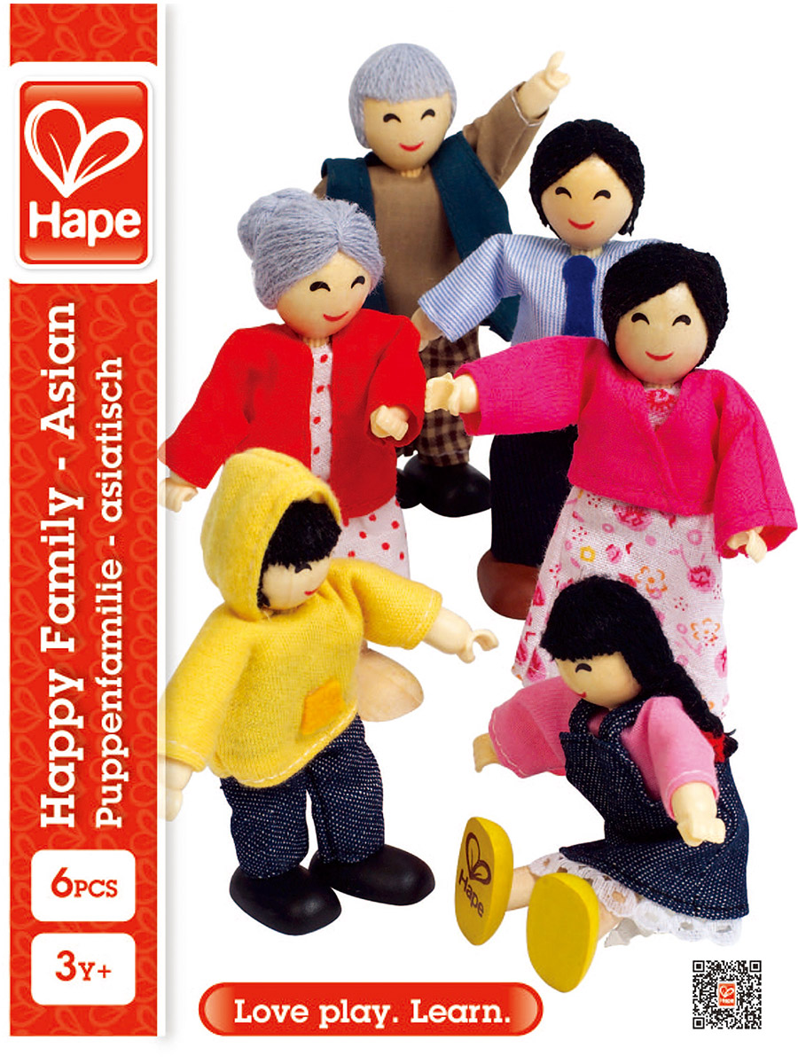 Кукла мини Hape Счастливая семья E3502_HP - фото 12