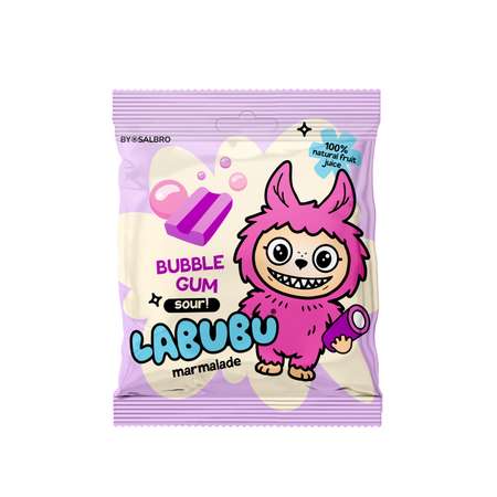 Мармелад Chi-wa-wa Labubu Бабл-гам кислый 45г