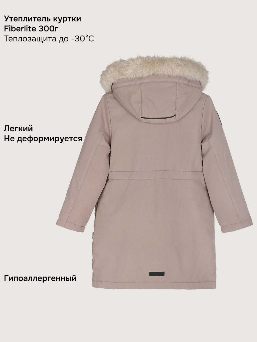 Парка NIKASTYLE 5з8025 какао - фото 4