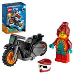 Конструктор LEGO City Огненный трюковый мотоцикл блочный