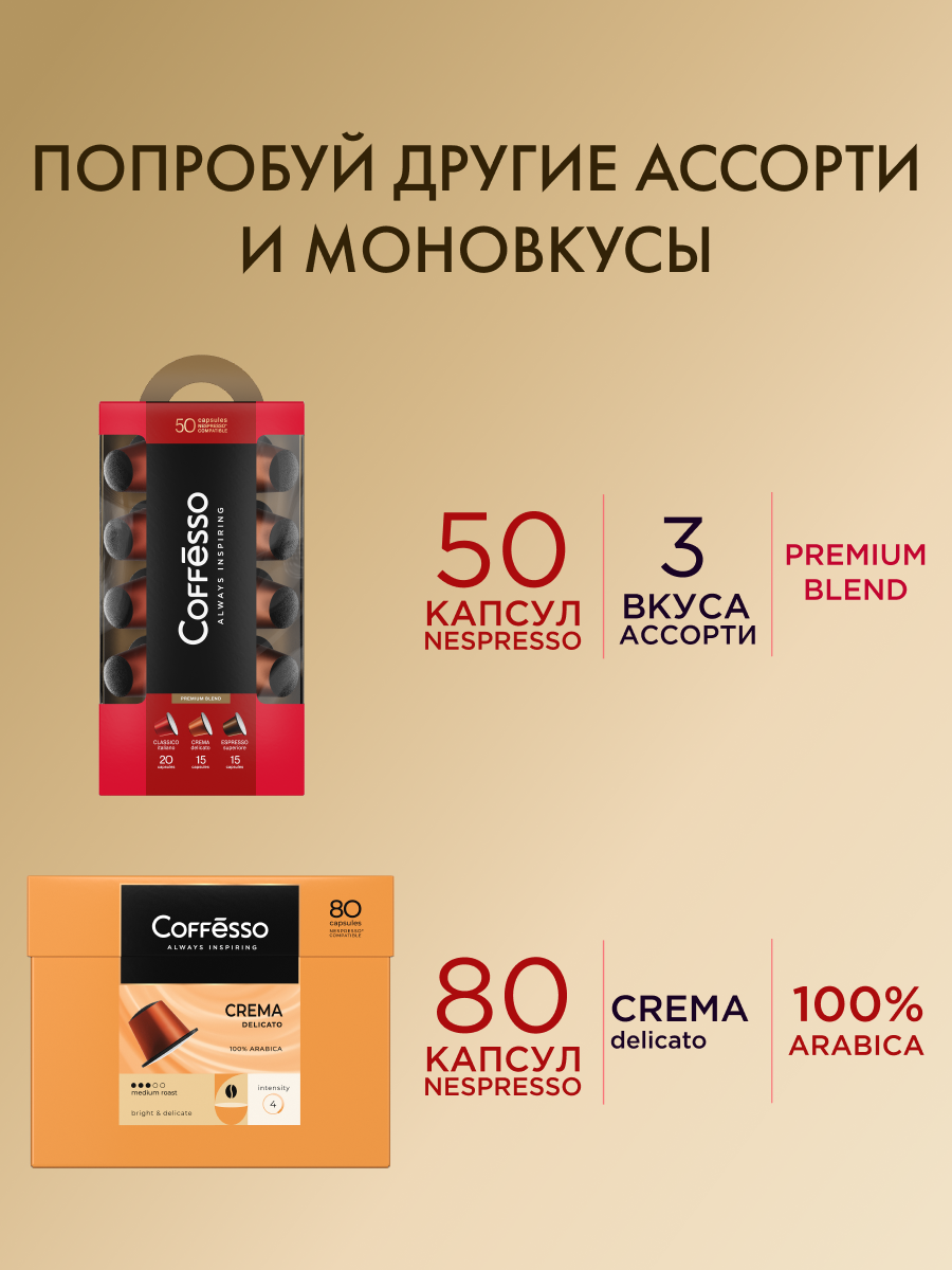 Кофе в капсулах Coffesso Classico Italiano 40 капсул по 5 г - фото 6