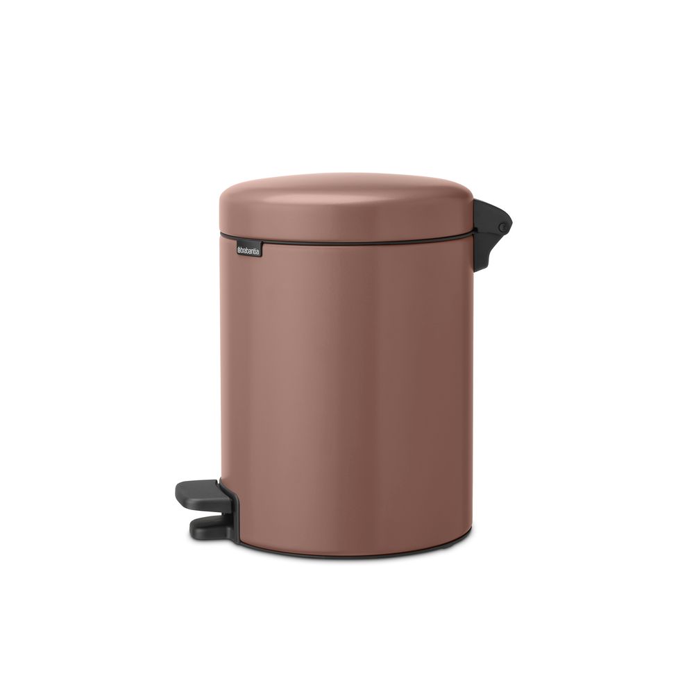 Бак мусорный Brabantia NewIcon с педалью светло-коричневый 5л 233982 - фото 3