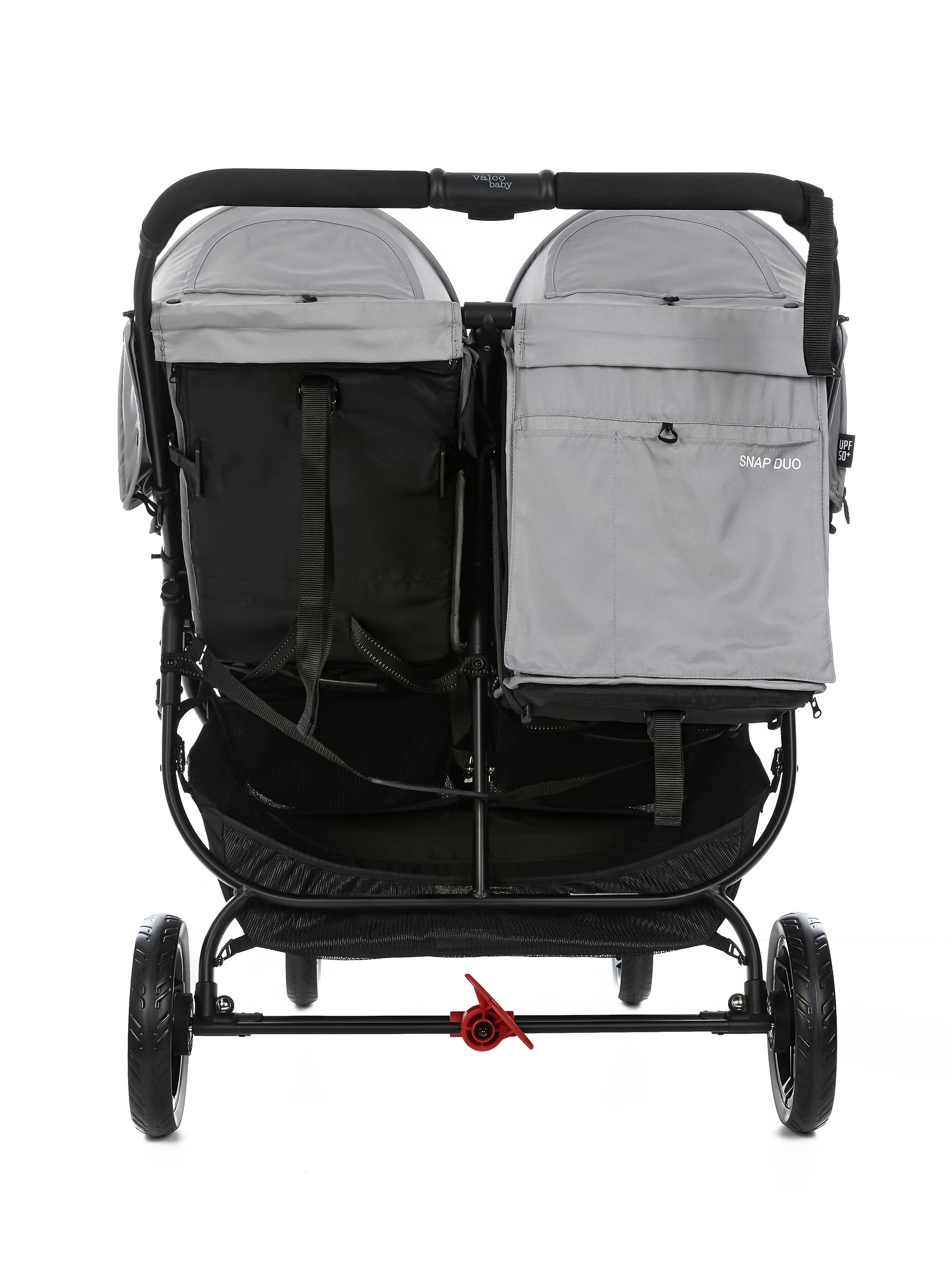 Коляска прогулочная для двойни Valco baby Snap Duo Flatt Matt серый - фото 22